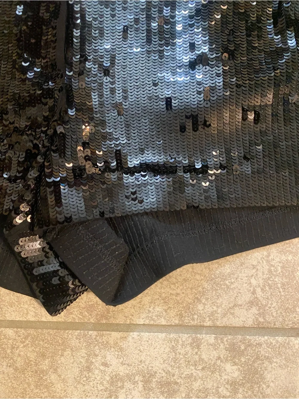 Express Black Sequin Bike Shorts Hot Pants Size 10